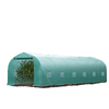 26' x 10' x 7' Large Steeple Walk-in Greenhouse Outdoor Garden Plant Seed Tunnel Grow Tent Steel Frame, Green