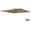 10 FT Cantilever Patio Umbrella, Square Patio Umbrella with Crank Handle, Cross Base and Tilt, 360° Rotation