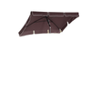 6.5x4ft Rectangle Patio Umbrella Aluminum Tilt Adjustable Garden Parasol Sun Shade Outdoor Canopy Coffee