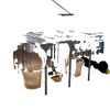 10' x 12' Outdoor Hardtop Pergola Gazebo with Polycarbonate Roof Adjustable Height, Aluminum Frame, UV Protection, Grey