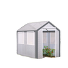 8' x 6' x 7.5' Heavy-duty Walk-in Greenhouse Outdoor Vegetable Plants Growing Warm House Seed Plant Growth Tent Polytunnel Shelter White