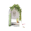 Steel Garden Arch, 7.5' Garden Arbor Trellis for Climbing Plants, Roses, Wedding Arch for Outdoor Bridal Party, Ceremony