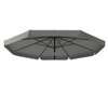 10 ft Patio Umbrella with Push Button Tilt and Crank, Outdoor Market Table Umbrella Parasol, Dark Grey