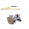 Square Cantilever Patio Umbrella, Double Top Patio Hanging Offset Umbrella with Crank & Tilt, 8' x 9', khaki