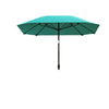 7.6FT Aluminum Patio Umbrella Parasol 8 Ribs Outdoor Market Umbrella with Crank, Push Button Tilt for Deck, Backyard and Lawn, Sky Blue