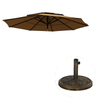 26 lbs Resin Round Patio Umbrella Base, Umbrella Stand Base, Outdoor Umbrella Stand for 1.3