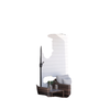 8ft Half Round Sun Shade Umbrella with 5 Ribs