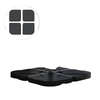 Black 4-Piece Portable Umbrella Base Weights