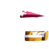 10' Deluxe Patio Umbrella, Outdoor Market Parasol, Banana Hanging Offset Sunshade with Crank, Cross Base, Wine Red