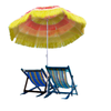6FT Beach Umbrella Tilt Sunshade Height Adjustable Outdoor Market Patio Yard Crank Deck Sun Shade, Multi-color