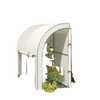 Walk-in Lean-to Greenhouse, Outdoor Gardening Green House with Zipper Roll-up Doors and Window