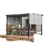 Metal Pergola with Retractable Canopy