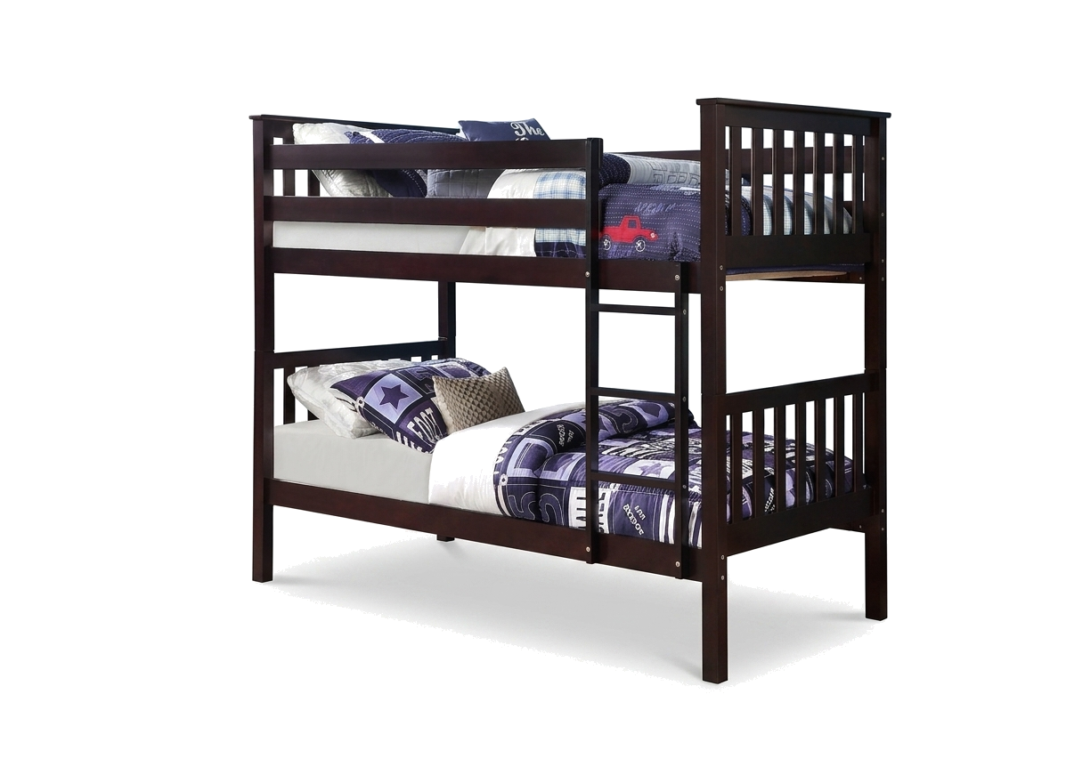Harmony Grey Single over Single Bunk Bed - Solid Wood