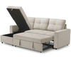 Venice Sleeper Sectional Sofa Bed with Reversible Storage Chaise