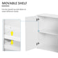 High Gloss Sideboard with 2 Drawers and 3 Doors, Buffet Cabinet with Adjustable Shelf, Coffee Bar Cabinet with Storage, White