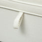 Storage Ottoman Bench, Foot Rest with Safety Hinges, 47 Inches Linen Storage Chest for Living Room, Cream White
