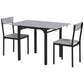 Foldable Dining Table Set for 2, Drop-Leaf Kitchen Table with 2 Chairs for Apartments and Studios, Natural