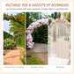 Metal Garden Arch Outdoor Walkway Arbor, 74.75" x 19.75" x 82.75", Dark Grey