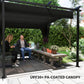 Metal Retractable Pergola Canopy with Sidewalls, Outdoor Gazebo UPF30+ Sun Shade Shelter for Garden, Deck