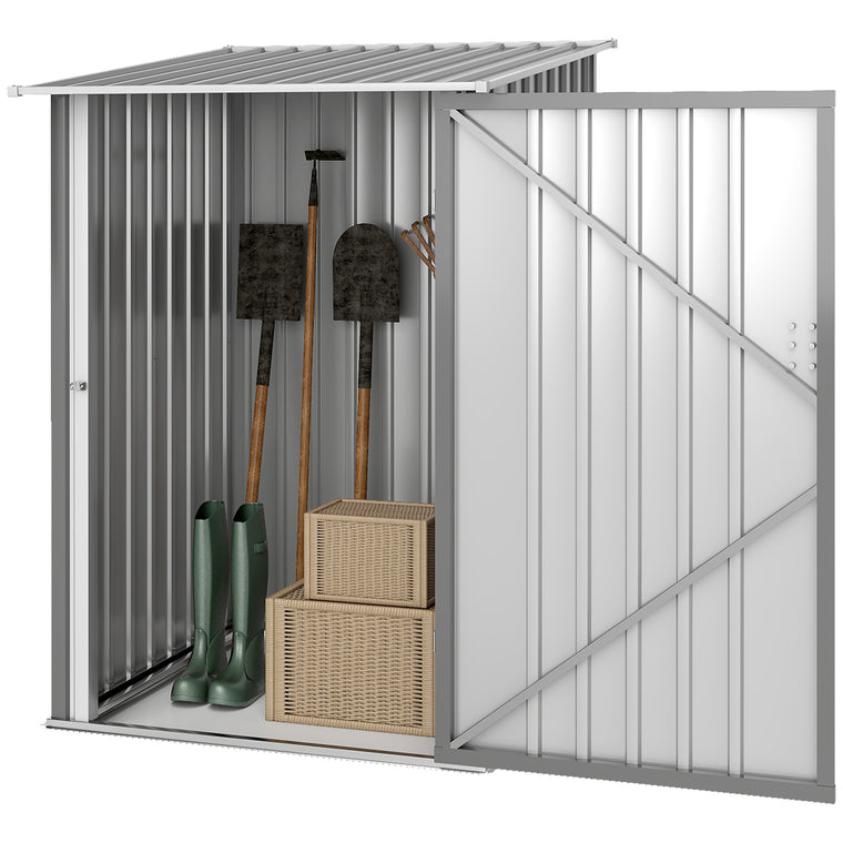 3.3' x 3.4' Lean-To Tool Shed with Lockable Doors
