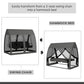 3-Seater Outdoor Swing Chair Chaise Lounger Bed Garden Hammock with Steel Stand, Canopy Netting Walls, Dark Grey
