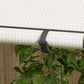 Mini Greenhouse with 4 Wire Shelves, Portable Tomato Greenhouse with Roll Up Door, 39.4" x 31.5" x 59.1", White