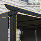 Metal Pergola, Outdoor Pergola with Retractable Canopy, for Garden, Patio, Backyard, Deck