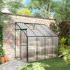 8' x 4' x 7' Silver Aluminum Greenhouse with Roof Vent
