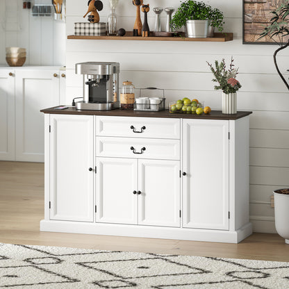 58" Farmhouse Sideboard with Charging Station