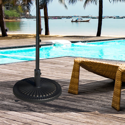 Bronze Resin Round Umbrella Base, 31.5 lbs