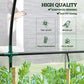 Walk-in Lean-to Greenhouse, Outdoor Gardening Green House with Zipper Roll-up Doors and Window
