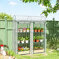 3 Tier Mini Greenhouse, Portable Greenhouse with 2 Roll-up Doors, 56.3" x 18.1" x 64.6", Clear