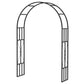 7.3ft Steel Garden Arch Trellis, Garden Arbor Trellis for Climbing Plants Roses Wisteria Vines, Flower Arch Wedding Arch Stand for Bridal Party Ceremony Decoration, Black