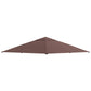 10' x 10' Square Gazebo Canopy Replacement UV Protected Top Cover Sun Shade Coffee