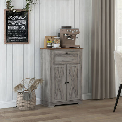 Farmhouse Sideboard Storage Cabinet with Drawer