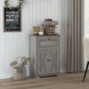 Storage Cabinet Farmhouse Sideboard Storage Cabinet with Doors and Drawer for Kitchen, Living Room, Grey Wash