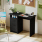 Computer Desk with Storage, 39" Home Office Desk with 3 Drawers and Open Shelf, Writing Table for Bedroom, Black