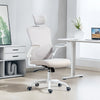 Ergonomic Office Chair, Mesh Desk Chair with Adjustable Headrest, Lumbar Support and Height, Flip-Up Armrests, Grey