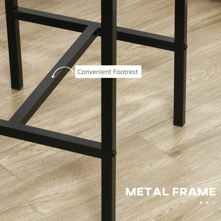 3-Piece Counter Height Bar Table Set with 2 Stools