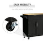 Modern Kitchen Island, Utility Kitchen Serving Cart with 2 Storage Drawers & Cabinets for Dining Room, Black
