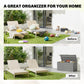 80 Gallon Resin Deck Box, Lockable Outdoor Storage Box, Splash-Resistant & UV Resistant Patio Storage Container