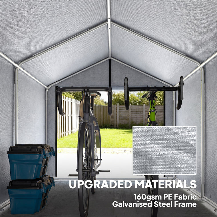 7' x 5' Waterproof Bike Tent with Roll-Up Zipper Door