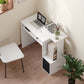 Computer Desk with Sliding Keyboard Tray Storage Drawer Shelf Home Office Workstation White