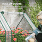 Portable Mini Greenhouse Tunnel Growing Tent Plants Flower Warm House w/ Zippered Roll-up Doors, Clear