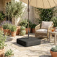 Garden Parasol Base 176 lbs Sand Filled Heavy Duty Stand for Cantilever Umbrellas and 1.89" Poles Black