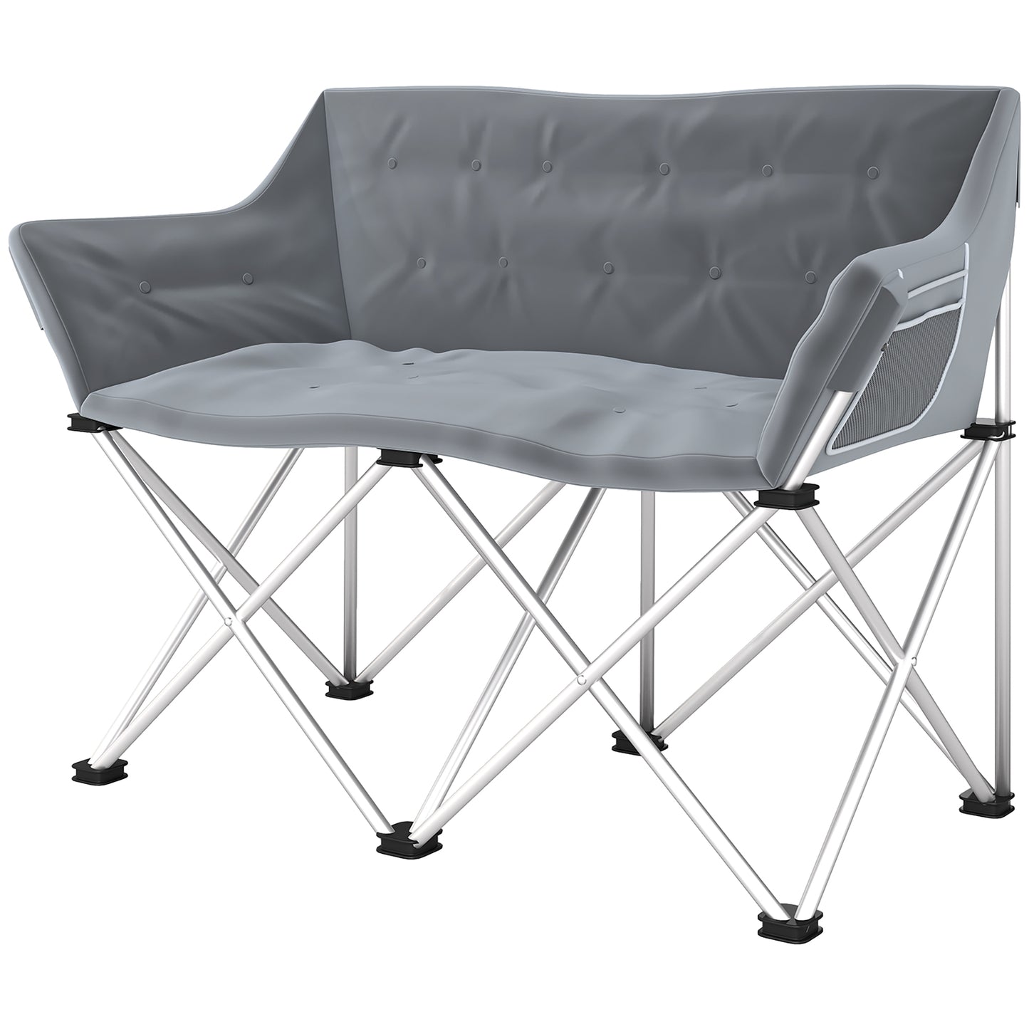 Double Camping Chair, Oversized Camping Loveseat for Adults, Heavy Duty Folding Camp Chair, Support 529 lbs