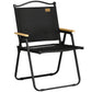 Camping Chair, Lightweight Folding Chair, Portable Armchair, Excellent for Festivals, Fishing, Dark Grey