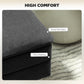 31" Storage Ottoman, Velvet End of Bed Bench with Steel Legs, Foot Stool with Storage for Bedroom, Living Room, Black