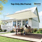 8' x 9.4' Retractable Pergola Canopy Replacement, Fit 7' x 10' Frame, UV30+ Pergola Cover Top Only, Cream