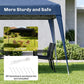 8' x 8' Pop Up Canopy, Outdoor Folding Tent, Portable Party Tent with Carrying Bag for Camping, Party, Picnic, Blue